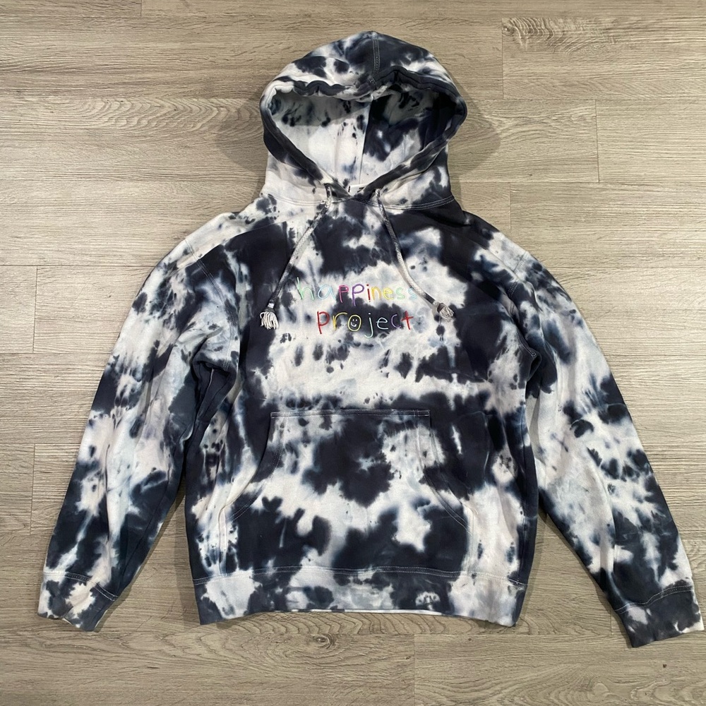 HAPPINESS PROJECT WOMEN'S‎ SIZE Small TIE DYED HOODIE PULLOVER SWEATSHIRT